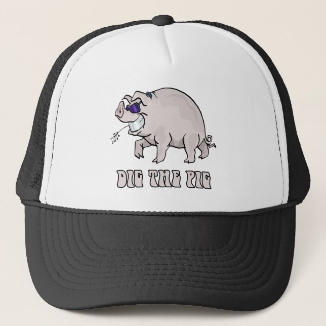 Dig the Pig Trucker Hat (Front)
