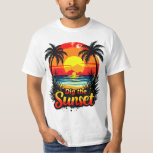 Dig the Sunset Volleyball tee – Perfect for fans