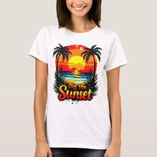 Dig the Sunset Volleyball tee – Perfect for fans