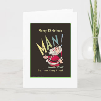 Dig those elves! holiday card