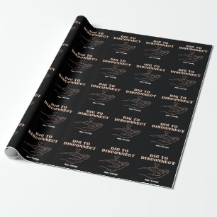 Dig to Disconnect Mindfulness & Grounding Garden Wrapping Paper