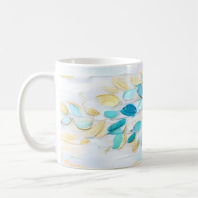 DigAI Sea Foam Bloom Mug (Left)