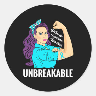 Digeorge Syndrome Awareness 22q Deletion Syndrome Classic Round Sticker