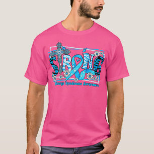 DiGeorge Syndrome Awareness cross ribbon Strong ho T-Shirt