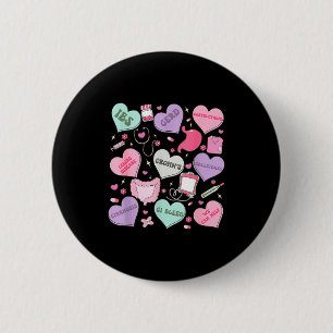 Digestive Divas Gastroenterology Nurse Valentine E 6 Cm Round Badge