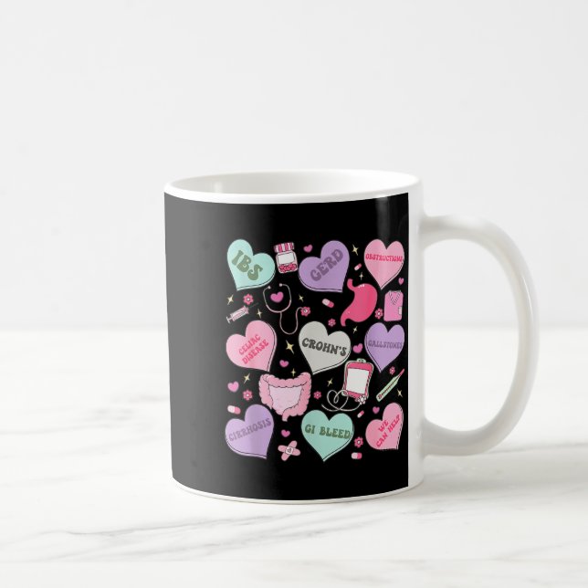 Digestive Divas Gastroenterology Nurse Valentine E Coffee Mug (Right)