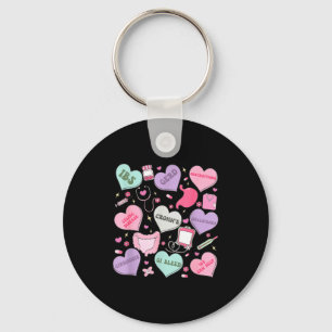 Digestive Divas Gastroenterology Nurse Valentine E Key Ring