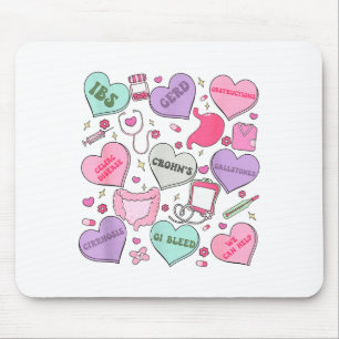 Digestive Divas Gastroenterology Nurse Valentine E Mouse Mat