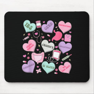 Digestive Divas Gastroenterology Nurse Valentine E Mouse Mat