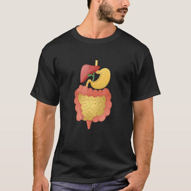 Digestive System Anatomy Anatomical Biology Teache T-Shirt (Front)