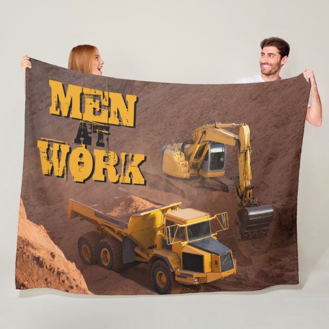 Digger and Tractor Fleece Blanket (In Situ)