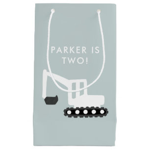 Digger Construction Birthday Party Gift Bag