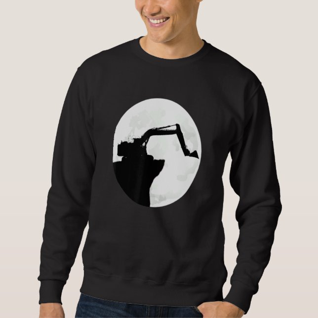 Digger Driver Excavator Guide Digger Driving Sweatshirt (Front)