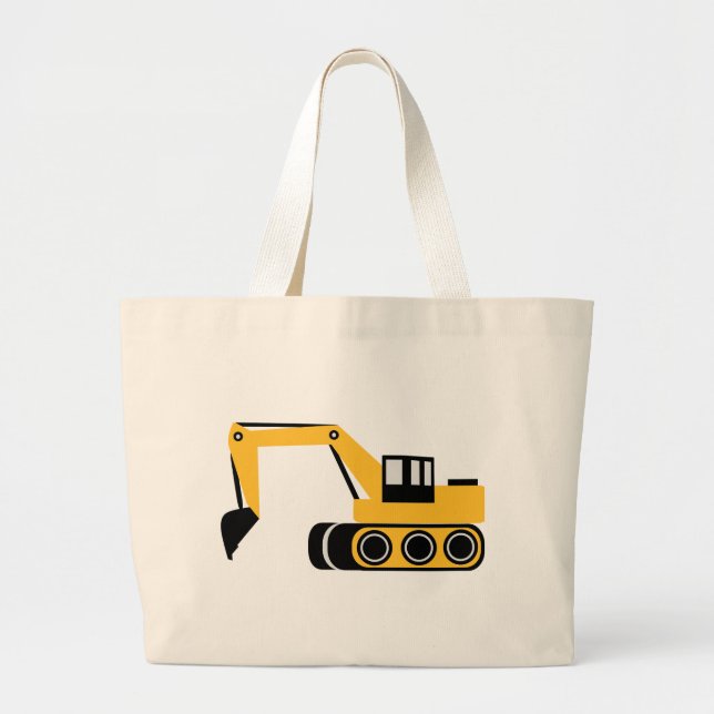 Digger Large Tote Bag (Front)