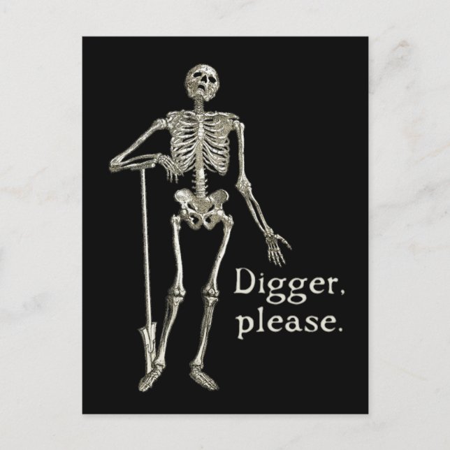 Digger, Please Postcard (Front)