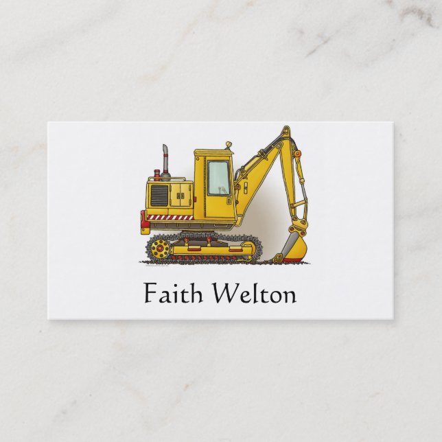 Digger Shovel Business Card (Front)
