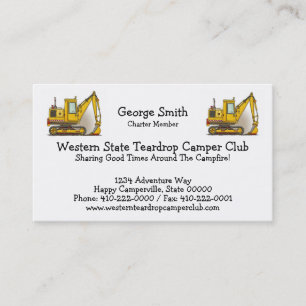 Digger Shovel Business Card