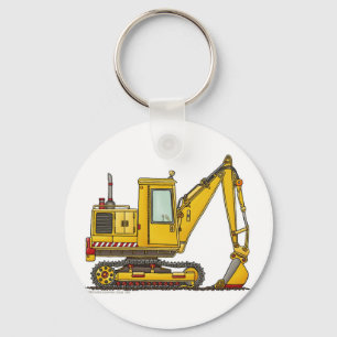 Digger Shovel Construction Key Chains