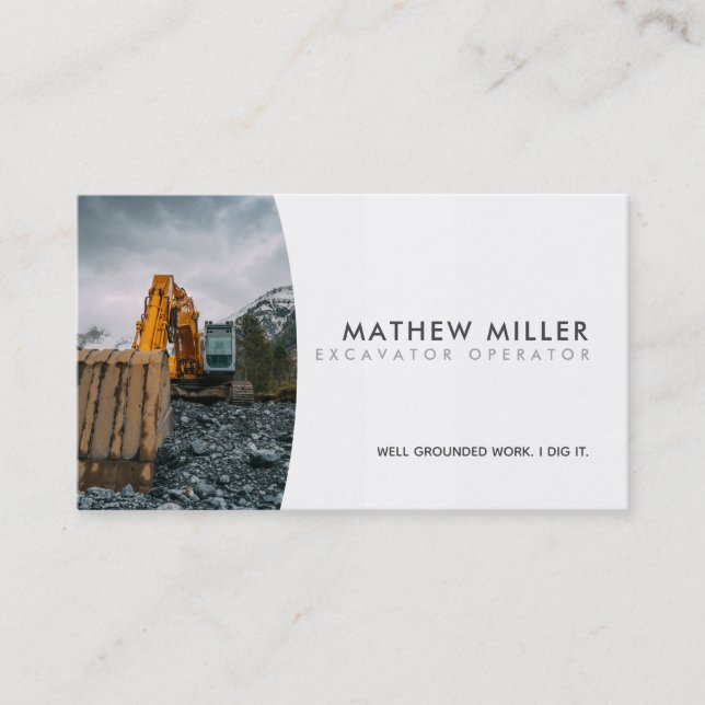 Digger Slogans Business Cards (Front)