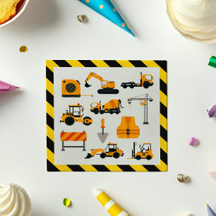 Diggers Construction Party Paper Napkins