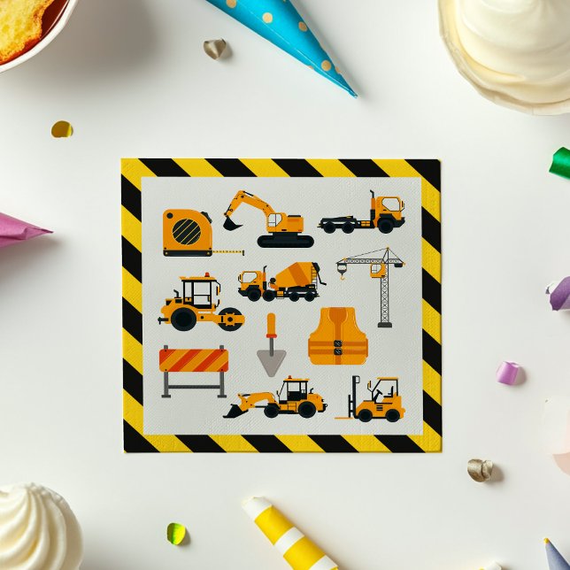 Diggers Construction Party Paper Napkins (Creator Uploaded)