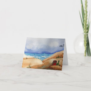 Diggin' the Beaches - Blank inside Greeting Card