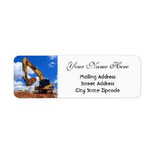 Digging Trackhoe Excavator Return Address