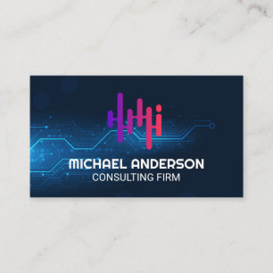 Digi Background Modern Logo Business Card