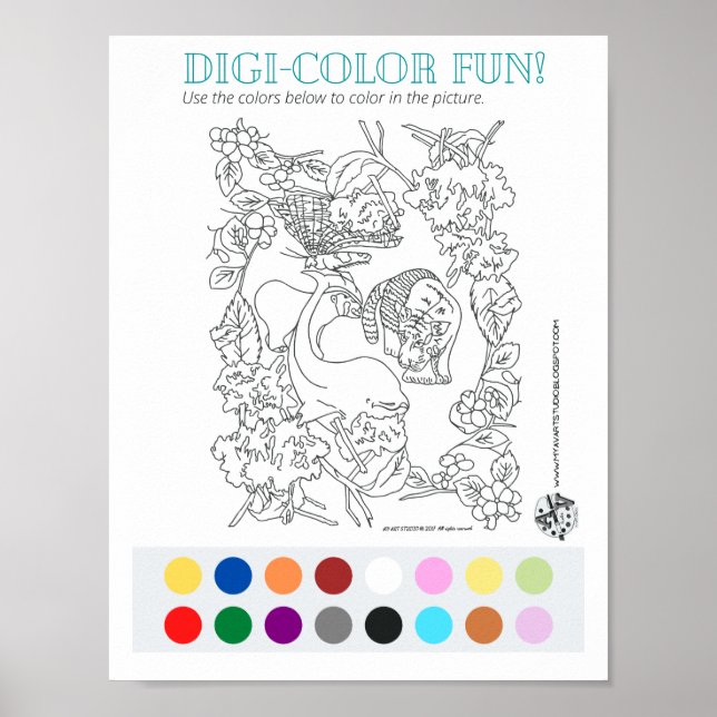 Digi-colour fun!  poster (Front)