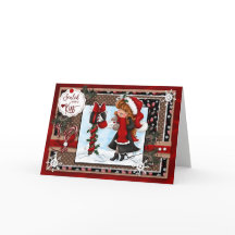 Digi Doodles Sealed with a Kiss Christmas Card