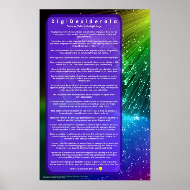 DigiDesiderataVersion2 Poster (Front)