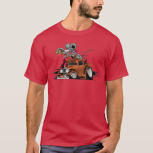 DigiRods Rat Rod Racer 1930s Hot Rodruck Cartoon C T-Shirt