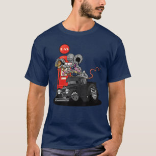 DigiRods Rat Rod Racer Gas Stop 1930s Hot Rodruck T-Shirt
