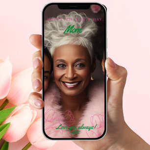 Digital 2-Photo Floral Tulip Mother’s Day Card