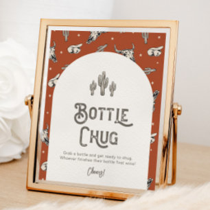 Digital 8x10 Western Shower Bottle Chug Sign