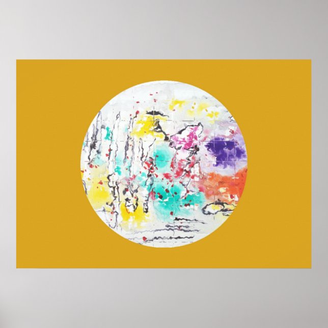 Digital Abstract Art Poster (Front)