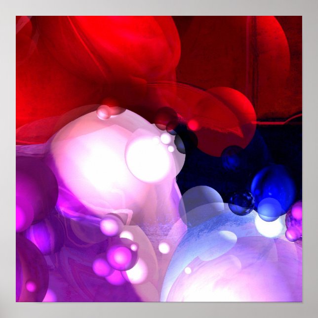 Digital Abstract Art Poster Print (Front)