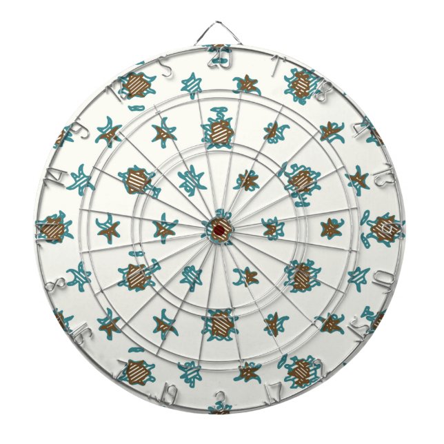 Digital abstract background.Geometric pattern Dartboard (Front)