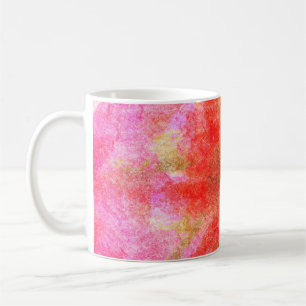 Digital abstract background with brushstroke paste coffee mug