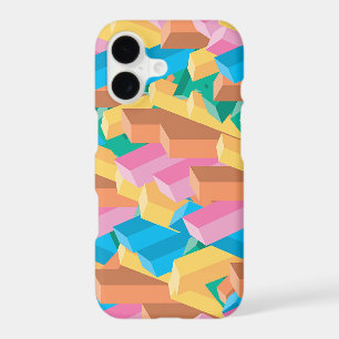 Digital Abstract Colourful Blocks Art Phone Case