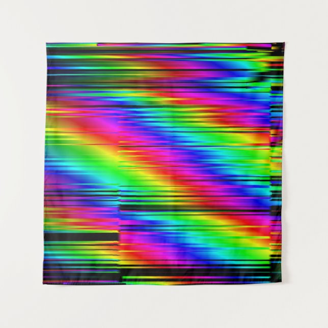 Digital Abstract: Multicolor Graphic Design. Tapestry (Front)