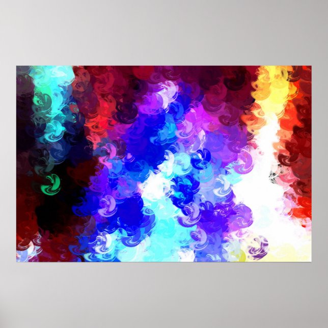 Digital Abstract Painting Art Print Poster (Front)