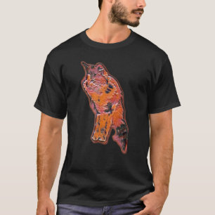 Digital Abstract Painting Of A Cat 4 T-Shirt