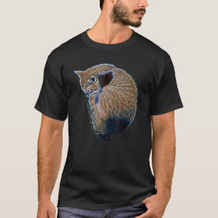 Digital Abstract Painting Of A Cat 55 T-Shirt