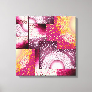 Digital Abstract Stipple Art Canvas