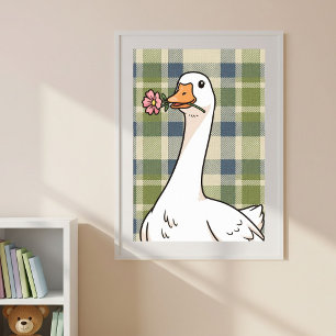 Digital and Physical Print with Cute Duck 