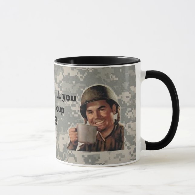 digital, army man plain, real patc... - Customised Mug (Right)