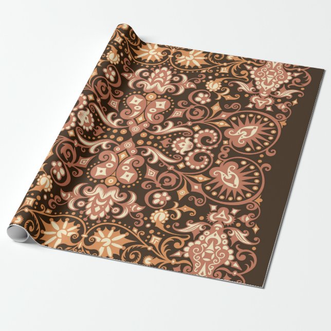 Digital art abstract pattern. Abstract blue image  Wrapping Paper (Unrolled)