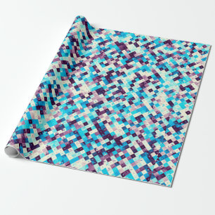 Digital art abstract pattern. Abstract geometric i Wrapping Paper