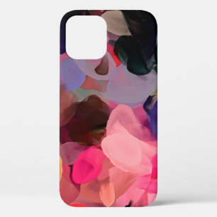 Digital art abstract pattern. Hand drawing modern  iPhone 12 Case